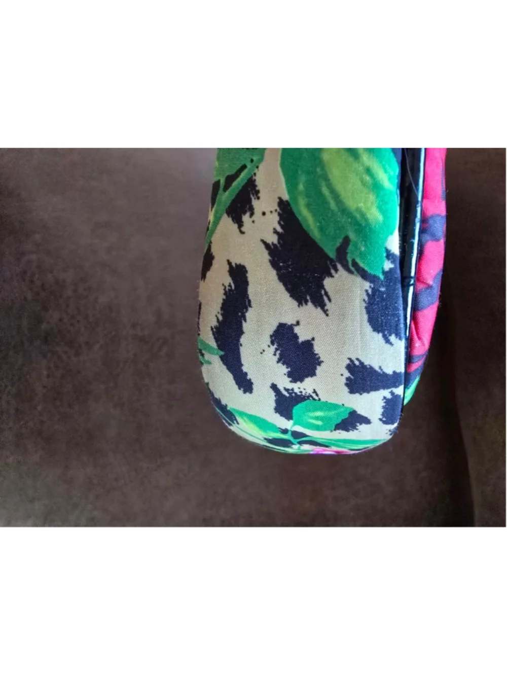 Betsey Johnson Floral Leopard Print Satchel Bag